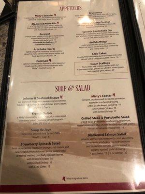 Misty's Menu (2/1/22)