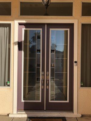 LOVE  our recently installed double door entry. Took a while to get it painted, but so happy with the finished product. Thanks Avanti!!!