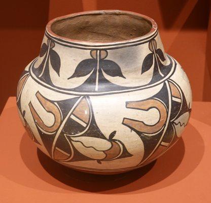 Jar; San Ildefonso; Pueblo culture; circa 1890; polychromed earthenware