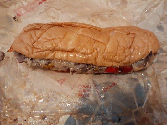 Prime Rib Cheesesteak (Soggy Bread)