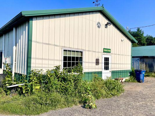 Farm store at end of driveway