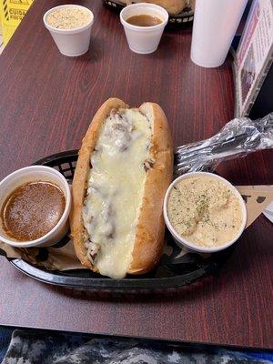 French Dip with Double meat!