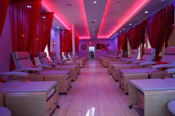 Pedicure and Reflexology Room large enough for any size party, big or small.