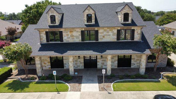 "All set for the next chapter--our new roof is complete and looking sharp!  #RoofingDoneRight #HomeSweetHome"