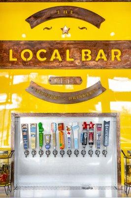 We've got plenty of Local brews on tap!