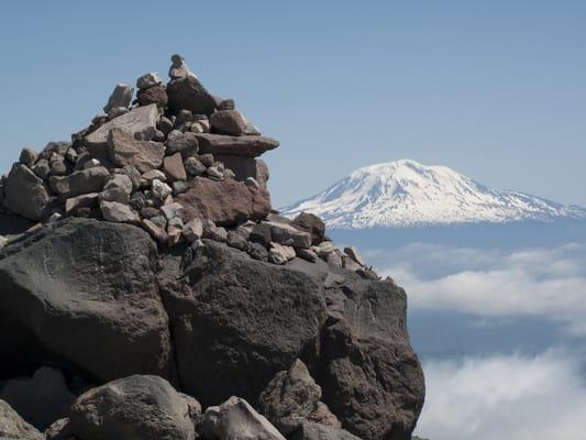 Mt. Adams to the east.