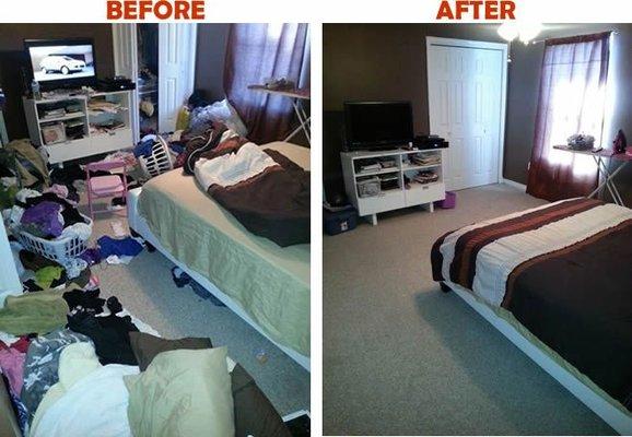 Does your bedroom look like the left? When can we come make it look like the right?