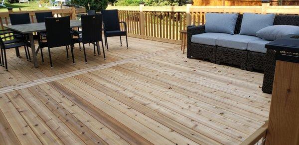 Cedar Decking