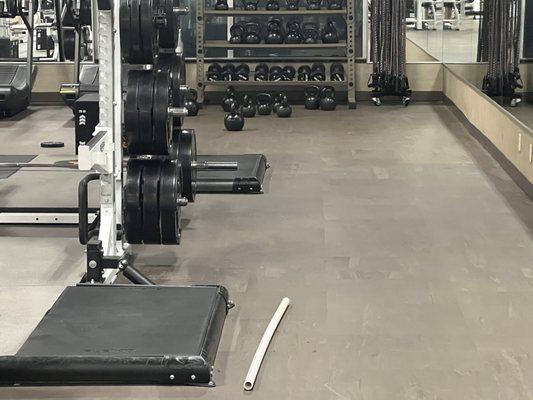 Gym cleanliness at opening