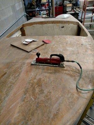 Custom build of a classic boat