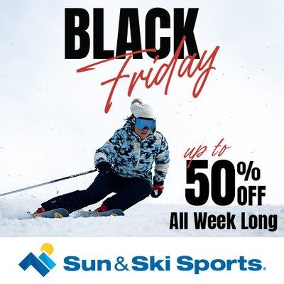 Black Friday Deals: Up to 50% Off All Week! Find epic savings on winter gear at Sun & Ski Sports.