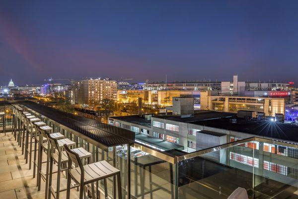 Perch SW Rooftop Lounge Terrace overlooking Nationals Park and Navy Yard