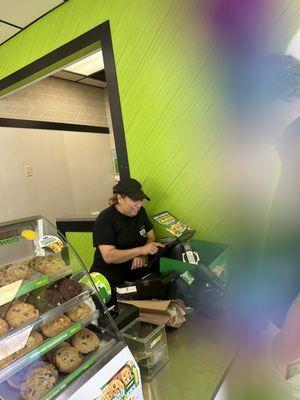 Subway employee