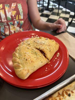 Pepperoni calzone