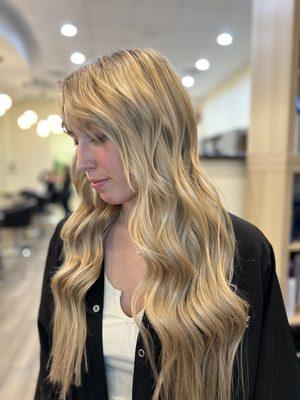 Blonde baby lights and extensions