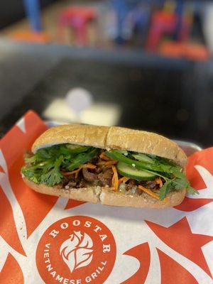 Grilled Pork Banh Mi with pâté