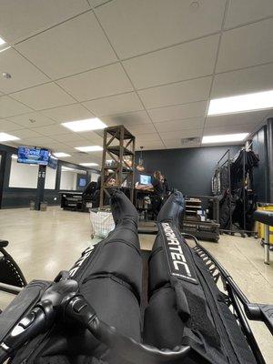 Normatec recovery session