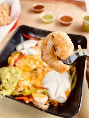 Shrimp Diabla Fajita Bowl