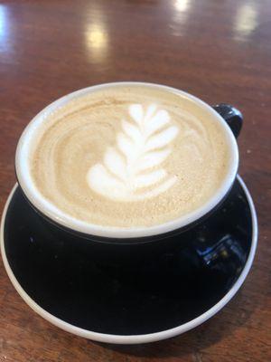 Latte with honey lavender