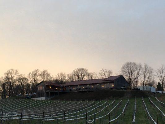 Evening sunset over Grandview