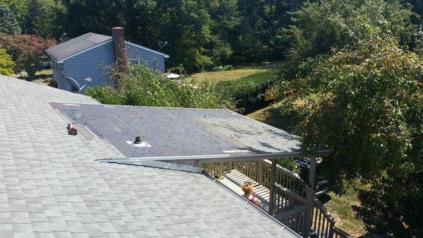 Removed porch roof