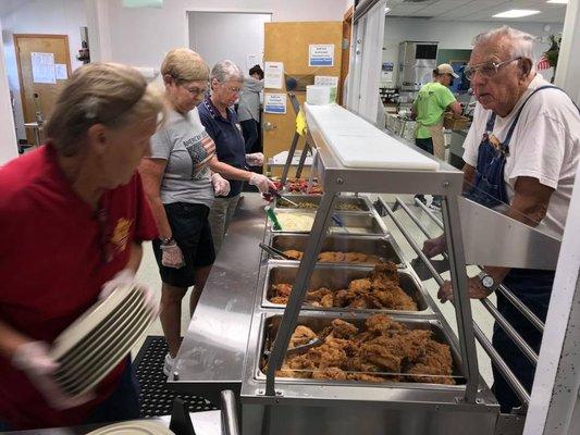 Good healthy meals, served hot at Korth Center