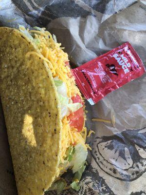 Del Taco taco. Yum!