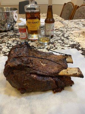 Butcher Boy Prime Rib Roast for Thanksgiving smoked on the Traeger!