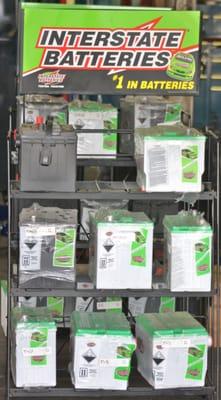 InterState batteries for sale on location