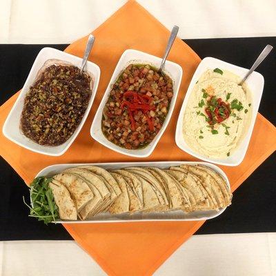 Tapenade, Bruschetta & Hummus