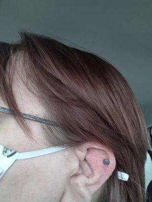 Helix piercing done 9/4/21