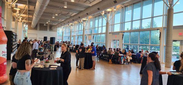 View of the venue from the front (look at all these foodies and bloggers).