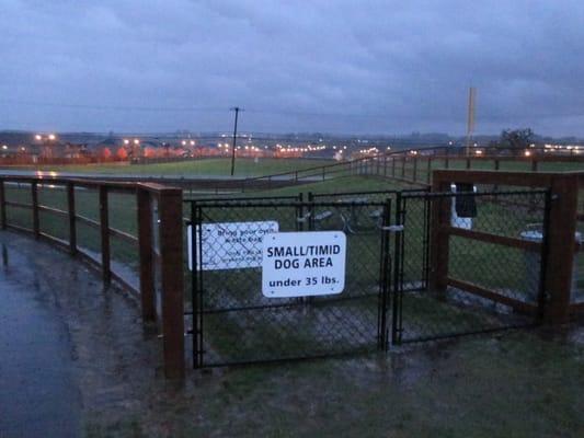 Thatcher Off Leash Dog Park, little dog section.