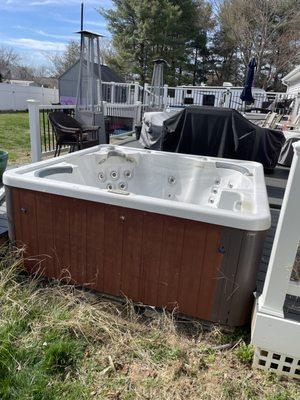 Hot tub removal