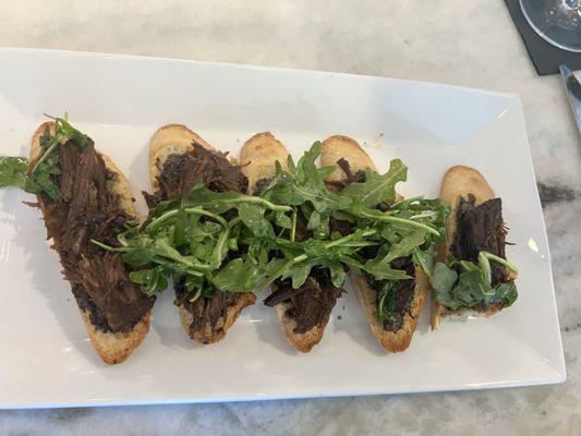 Short Rib Bruchetta