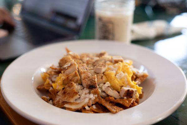 chilaquiles with chicken