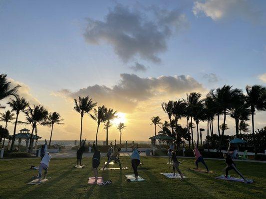 Lauderdale-by-the-Sea Sunrise Yoga led by Mind's Eye Day Spa Inc.