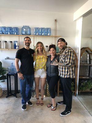 Our friends from Axiom Tattoos came by to check us out. We love our PB neighborhood!