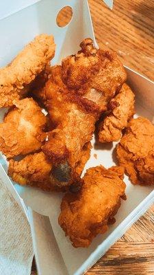 Fried chicken and Camperitos (White Meat Nuggets)