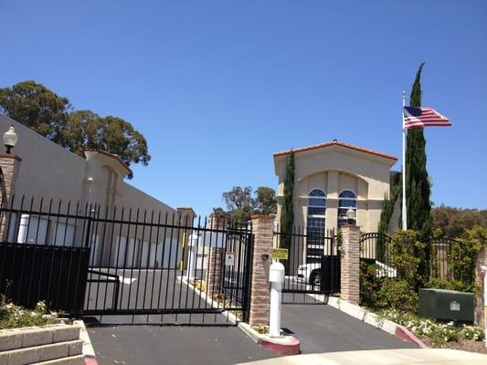 Front gate of Mission Storage Center