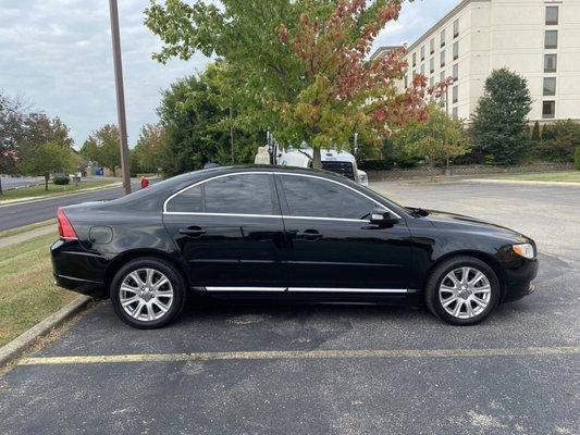 Black car passenger side