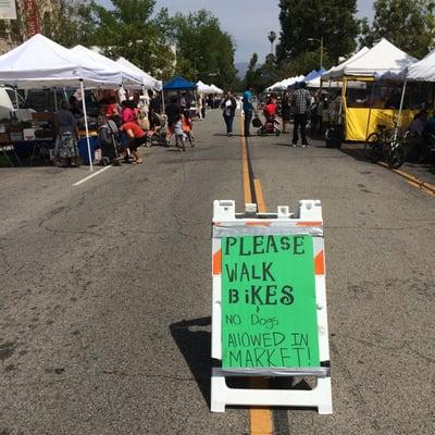 This farmers market is small but friendly. Some of the farmers drive all the way from Fresno to sell their produce.