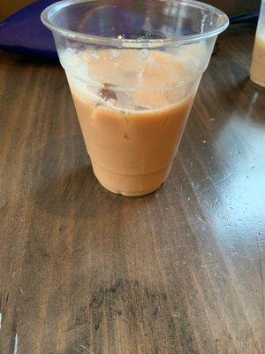 Iced chai latte