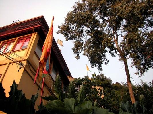 The Institute grounds feature many traditional Tibetan prayer flags, bringing merit and good fortune to all on the premises.