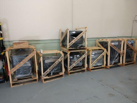 USA Made - Kuma Stoves waiting to be installed by our team