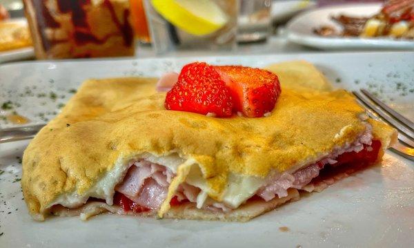 delicious Ham and Cheese Crepe