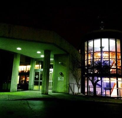 Canisius College - Andrew L. Bouwhuis Library - Main Entrance @ Night