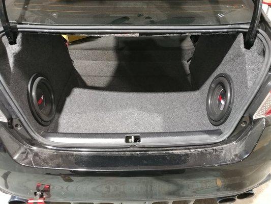 two 10" subs - custom boxes