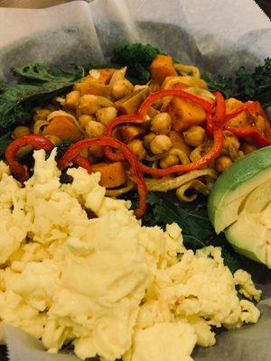 Sweet Potato Hash-brown Bowl