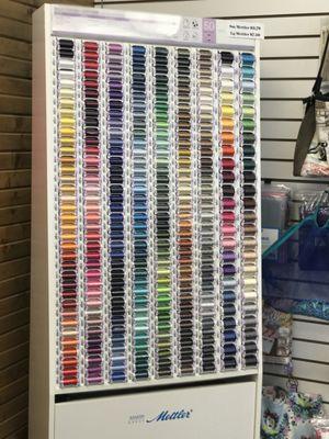 We have a great selection of thread!  No sewing is done without the thread!